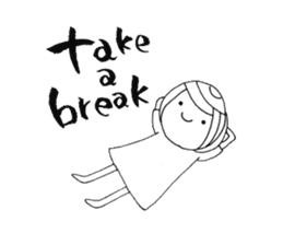 writing brush girl vol.5 sticker #7646015