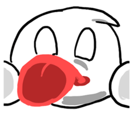 White floating ghost sticker #7646108
