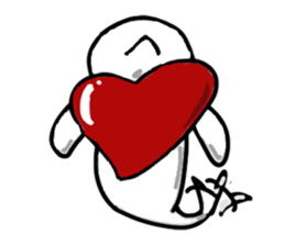 White floating ghost sticker #7646131
