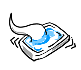 White floating ghost sticker #7646135