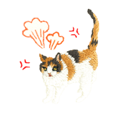 Embroidery of cute animals2 sticker #7646217