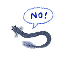 Embroidery of cute animals2 sticker #7646219