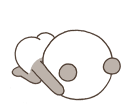 Cute pastel Panda sticker #7647514