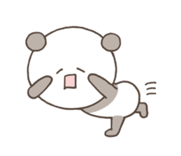 Cute pastel Panda sticker #7647515