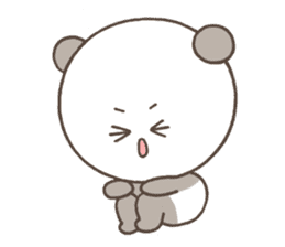 Cute pastel Panda sticker #7647521