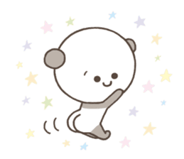 Cute pastel Panda sticker #7647523