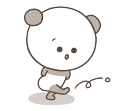 Cute pastel Panda sticker #7647531