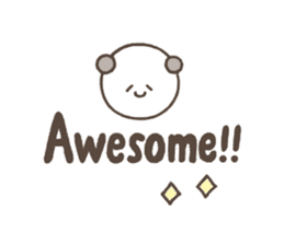 Cute pastel Panda sticker #7647532