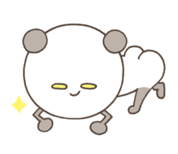 Cute pastel Panda sticker #7647537