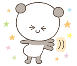 Cute pastel Panda sticker #7647539