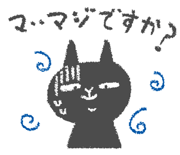 Japanese Black cat "KURONEKO" vol.2 sticker #7648001