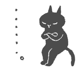 Japanese Black cat "KURONEKO" vol.2 sticker #7648006