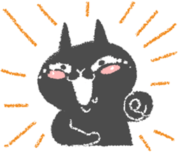 Japanese Black cat "KURONEKO" vol.2 sticker #7648015