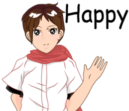 Cartoon Boy anime drawing v.update002 sticker #7648548