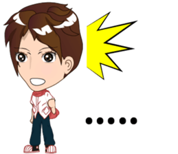 Cartoon Boy anime drawing v.update002 sticker #7648553