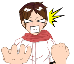 Cartoon Boy anime drawing v.update002 sticker #7648561