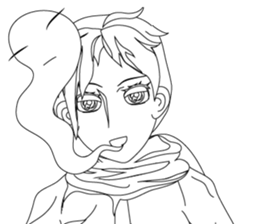 Cartoon Boy anime drawing v.update002 sticker #7648569