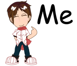 Cartoon Boy anime drawing v.update002 sticker #7648575