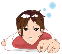 Cartoon Boy anime drawing v.update002 sticker #7648576
