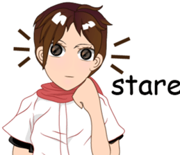 Cartoon Boy anime drawing v.update002 sticker #7648577