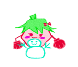 Strawberry Mochi[Must be happy] sticker #7648704