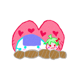 Strawberry Mochi[Must be happy] sticker #7648712