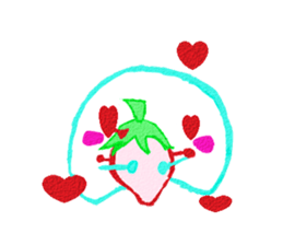 Strawberry Mochi[Must be happy] sticker #7648713