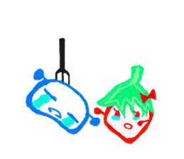 Strawberry Mochi[Must be happy] sticker #7648728