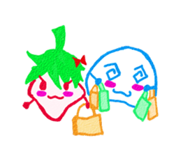 Strawberry Mochi[Must be happy] sticker #7648729