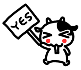 It is a cow to tell clearly sticker #7649460