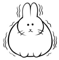 rabbit is justice2 sticker #7650388