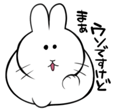 rabbit is justice2 sticker #7650406