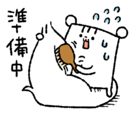 Square squirrel 2 sticker #7650821