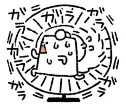 Square squirrel 2 sticker #7650822