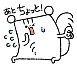 Square squirrel 2 sticker #7650824