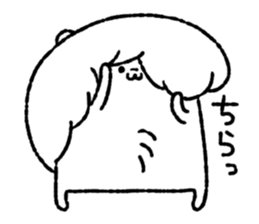 Square squirrel 2 sticker #7650835