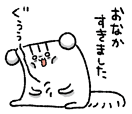 Square squirrel 2 sticker #7650836