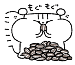 Square squirrel 2 sticker #7650837