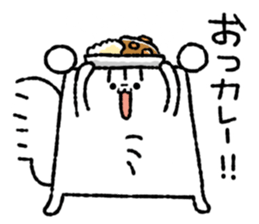 Square squirrel 2 sticker #7650841