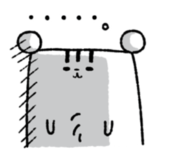 Square squirrel 2 sticker #7650849