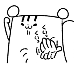 Square squirrel 2 sticker #7650850