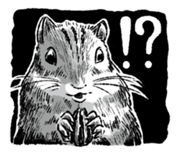 Square squirrel 2 sticker #7650854