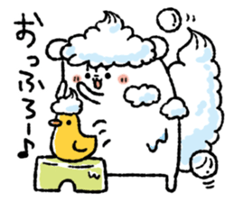 Square squirrel 2 sticker #7650856