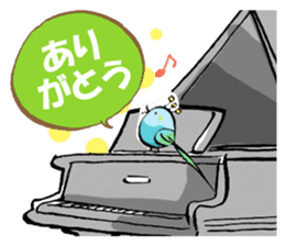 The song bird is your piano teacher sticker #7650915