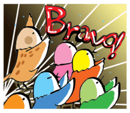 The song bird is your piano teacher sticker #7650928