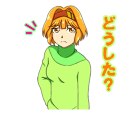 Fighting system girl2 sticker #7651265