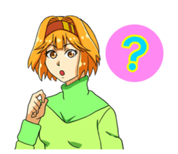 Fighting system girl2 sticker #7651281