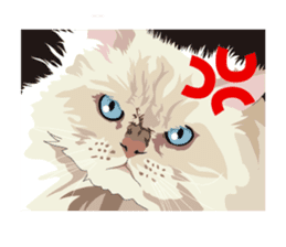 Cat illustrations Sticker sticker #7652828