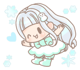 North Country Snow girl sticker #7654759