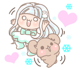 North Country Snow girl sticker #7654766